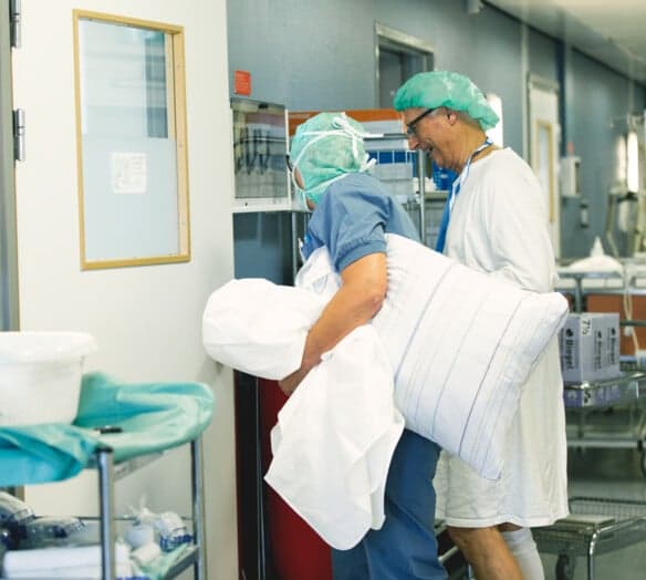 Patient på operationsavdelningen