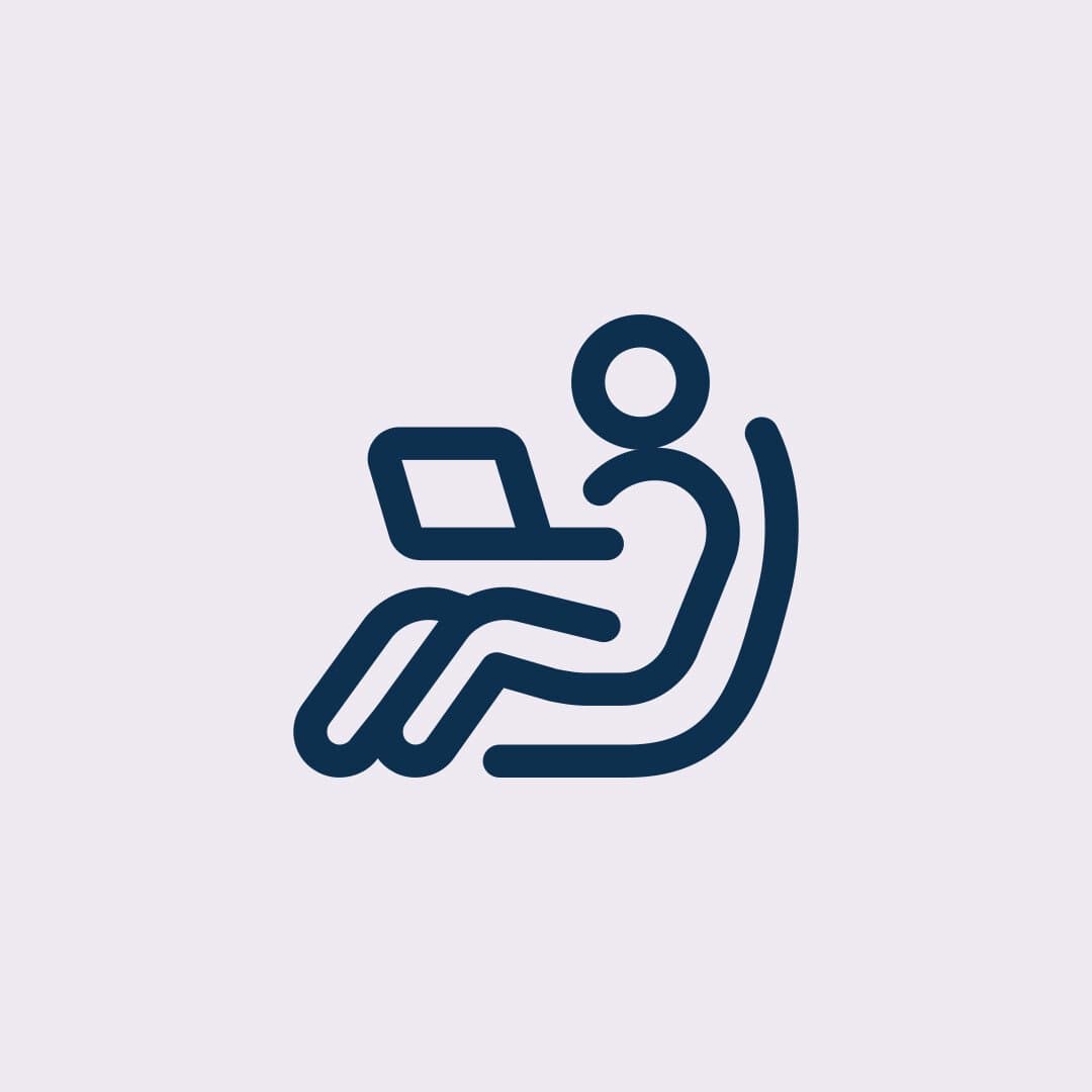 Illustration på en sittande person Illustration på en sittande person