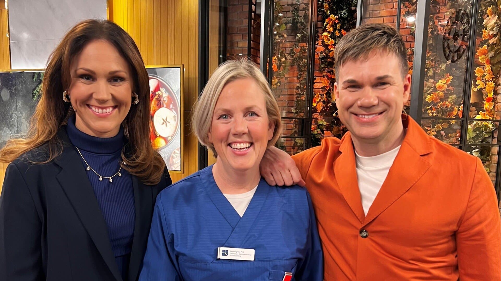 Lina Vigren i Nyhetsmorgon Lina Vigren i Nyhetsmorgon