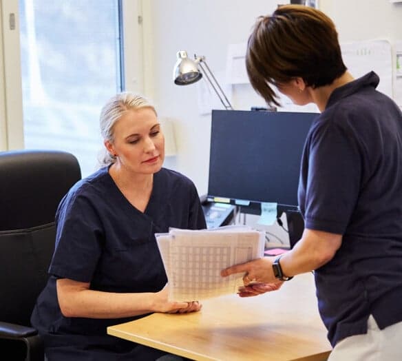 Personal kollar på papper