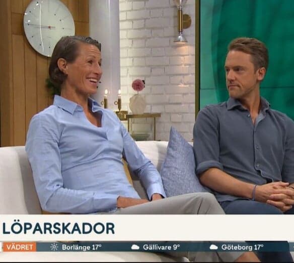 Erik Rönnblad, VD på Capio Artro Clinic, i Morgonsoffan tillsammans med löparcoachen Malin Ewerlöf Erik Rönnblad, VD på Capio Artro Clinic, i Morgonsoffan tillsammans med löparcoachen Malin Ewerlöf