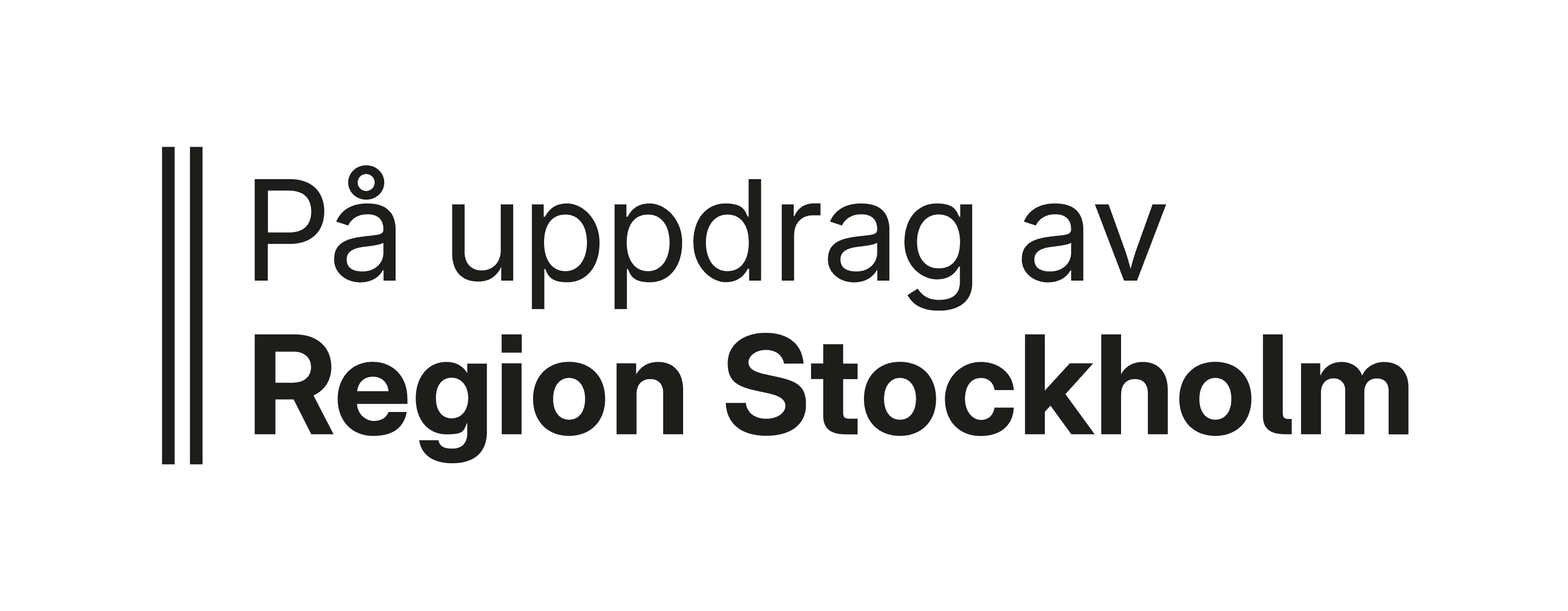 På uppdrag av Region Stockholm logotyp På uppdrag av Region Stockholm logotyp