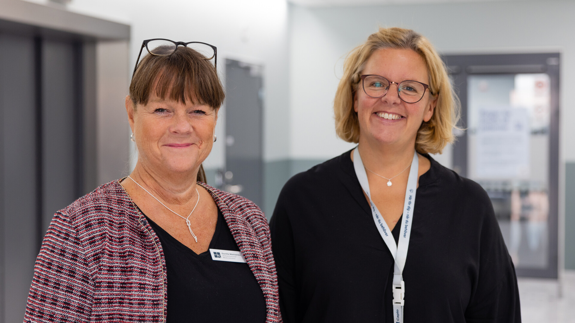 Medicinklinikens verksamhetschef Gunilla Wahlström och projektledaren Linda Frisk.