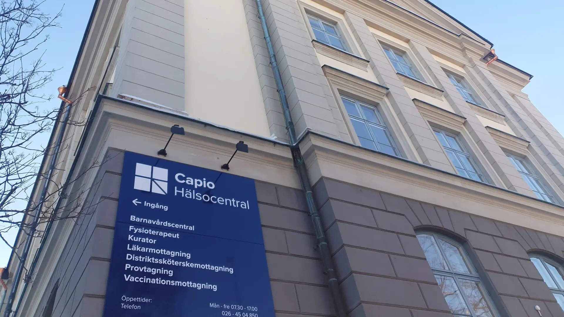 fasad Capio Hälsocentral Gävle