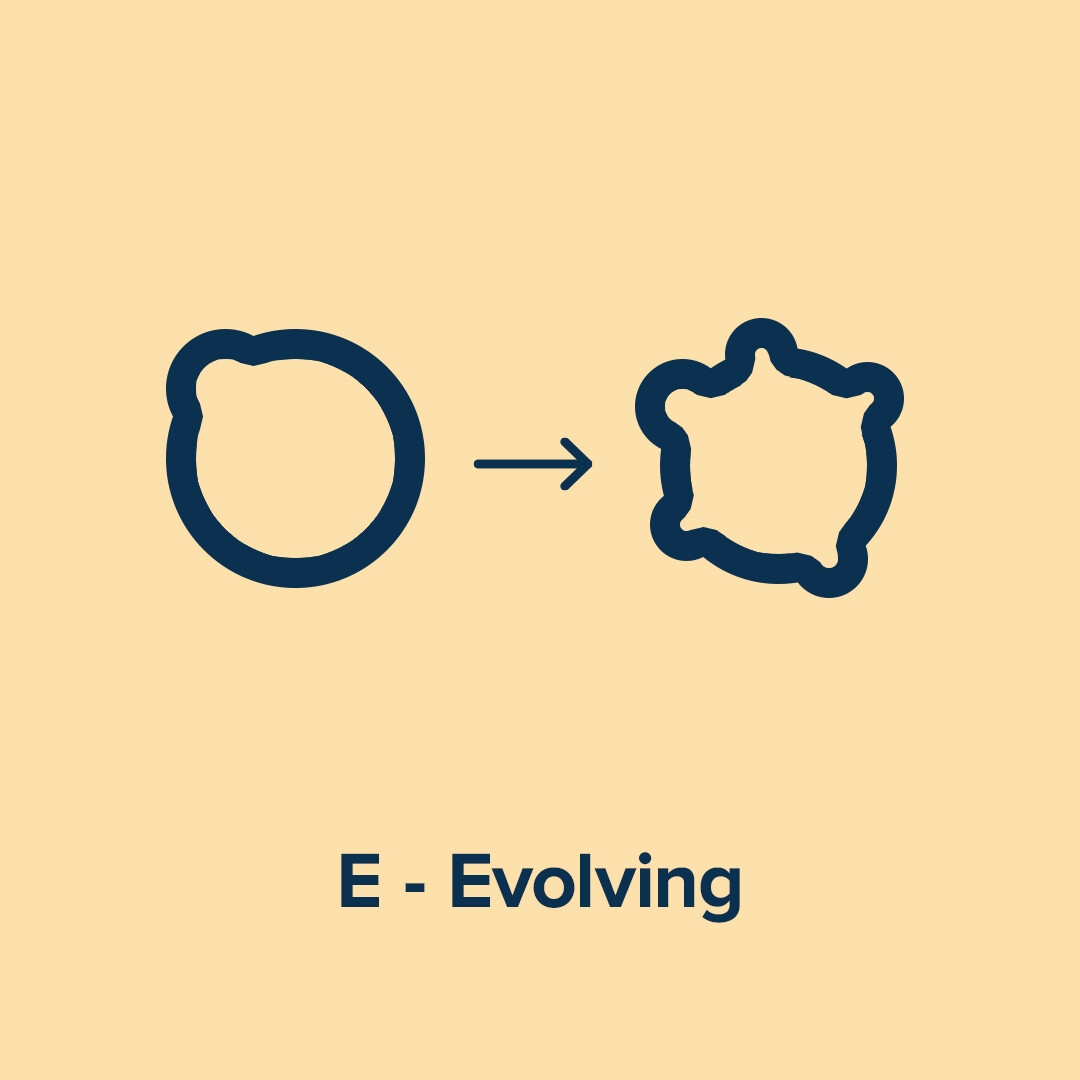 E - Evolving