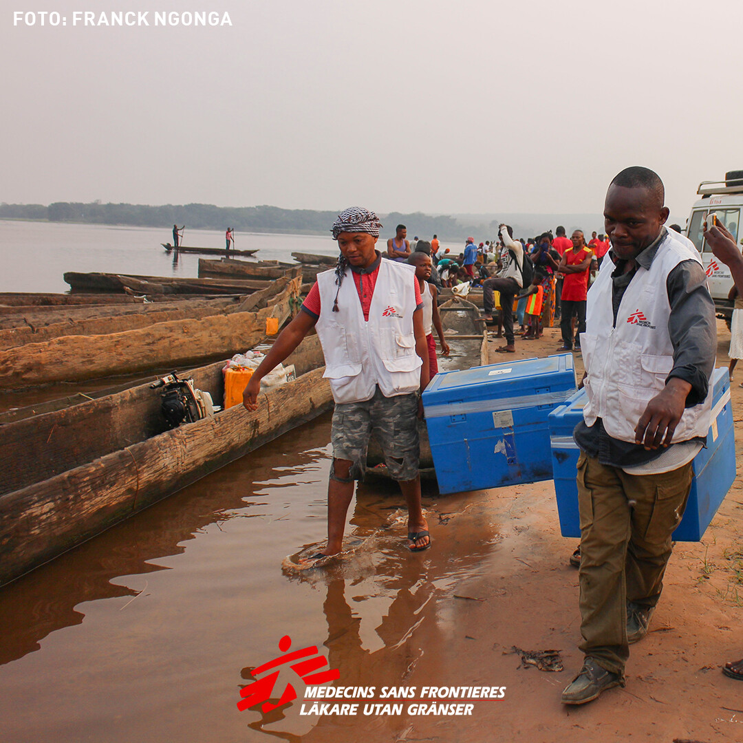 Läkare utan gränser bild på två personer