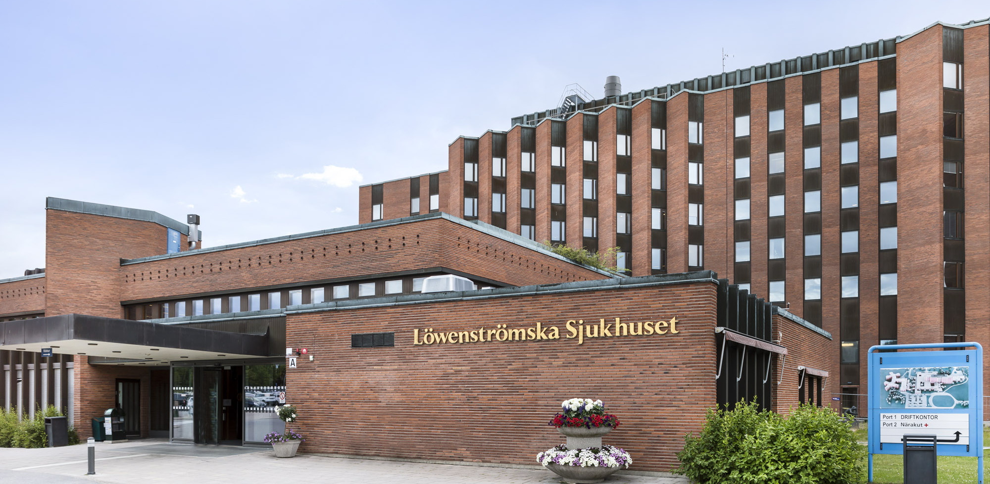 Utsidan av Löwenströmska sjukhuset