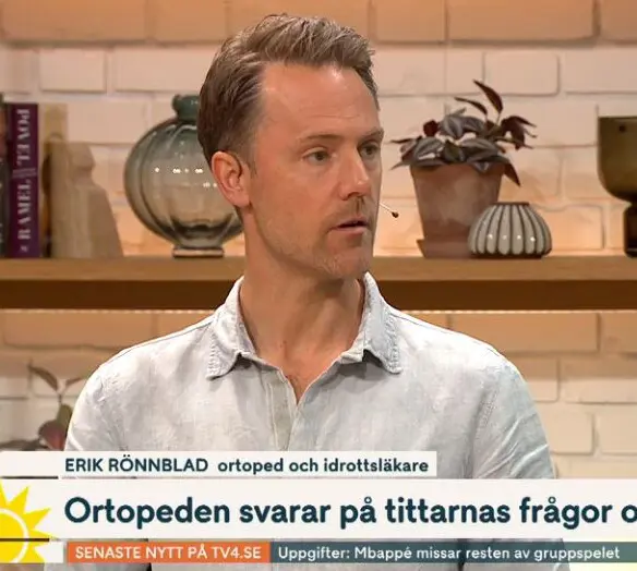 Erik Rönnblad, ortoped och VD för Capio Artro Clinic