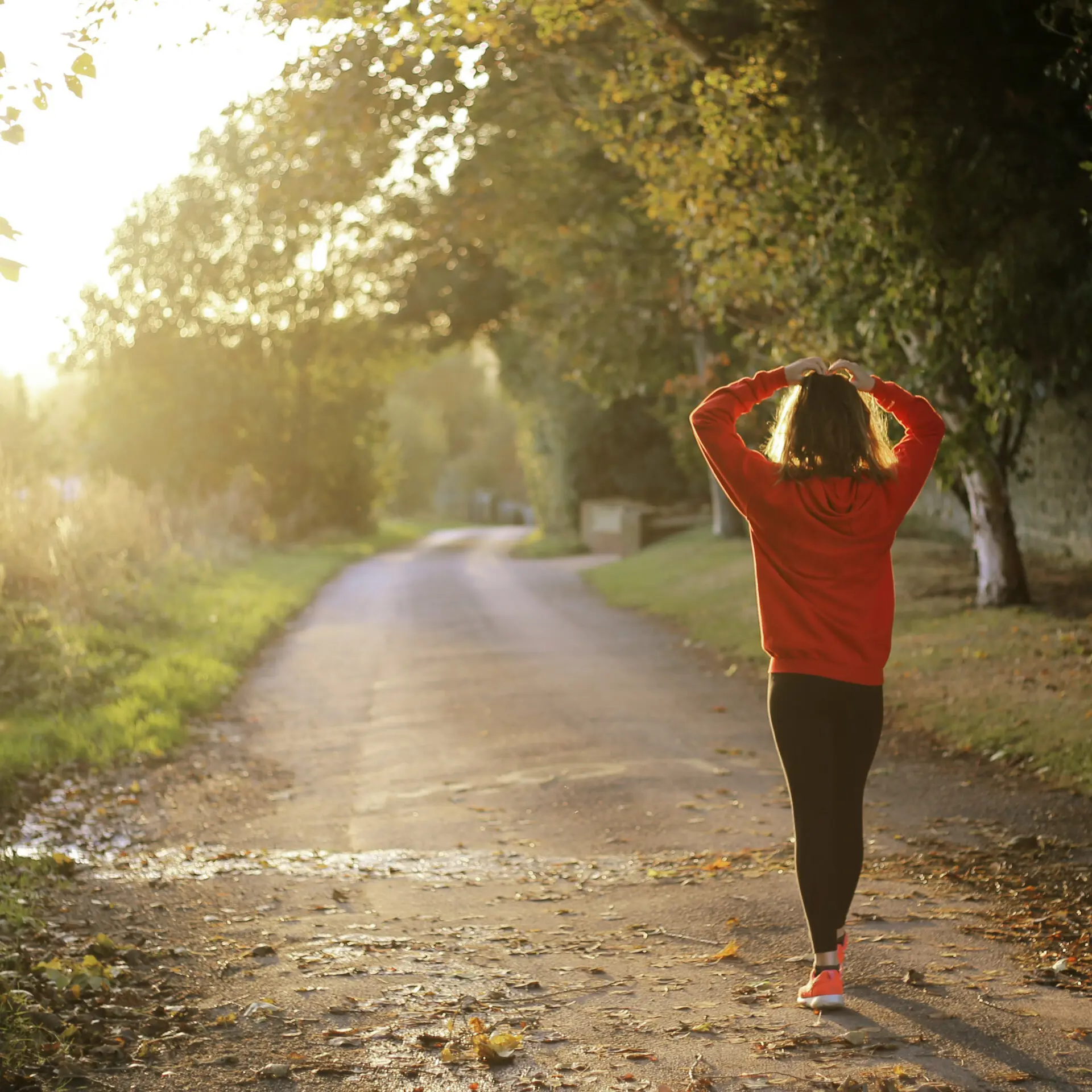 Kvinna går i skogen Kvinna går i skogen
